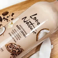Love Nature Nourishing Body Lotion with Organic Cacao Butter & Coconut